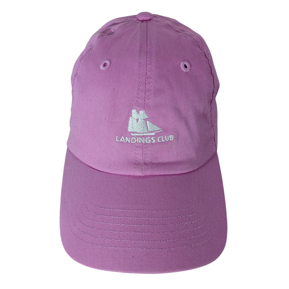 Landings Club Ouray Pink Hat Cap Embroidered Logo Golf Casual‎ Adjustable